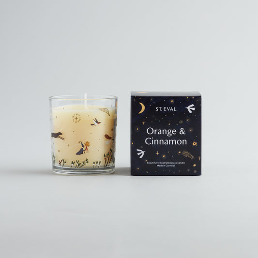 Orange & Cinnamon Christmas Wonderland Glass Candle