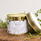 Natural Trust Wildflower Meadows Tin Candle in Matt Gold