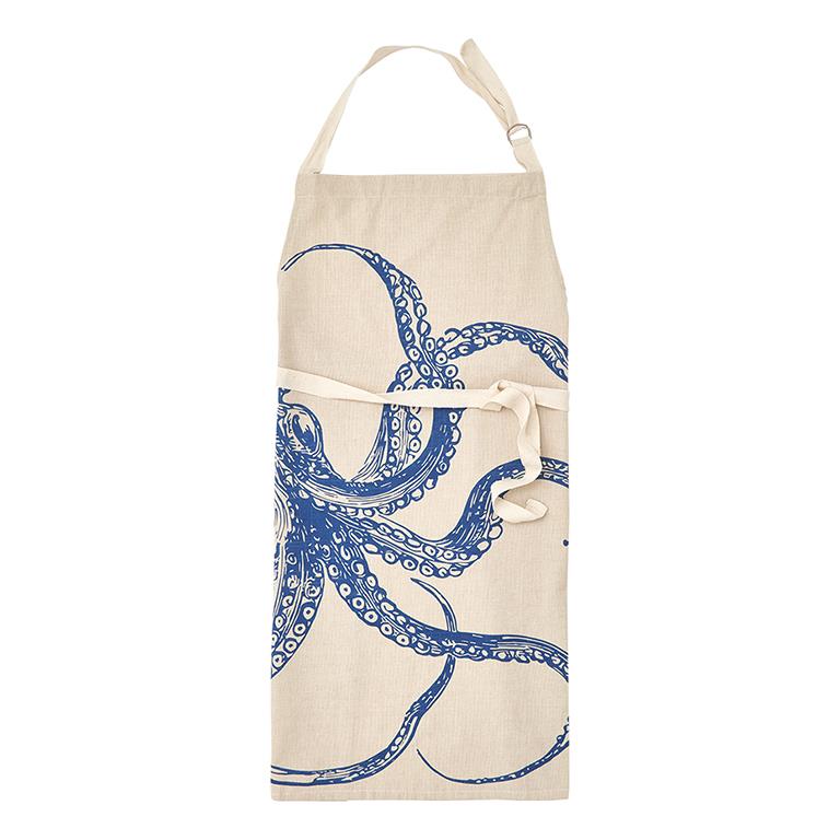 Blue Cuttlefish Apron