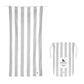 Dock and Bay Grey striped Beach Towel