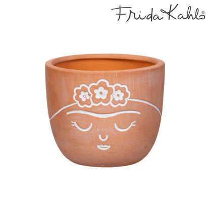 Sass and Belle Frida Khalo Terracotta mini planter