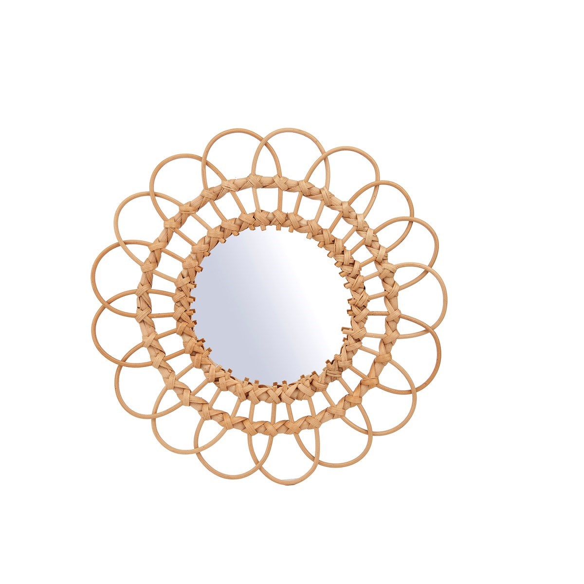 Rattan Mirror Medium by Sass and Belle